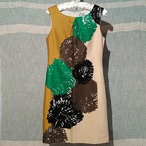Anthropologie Tabitha Abstract Floral Splash Dress